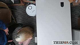 Watch this blonde teen tied in police uniform?