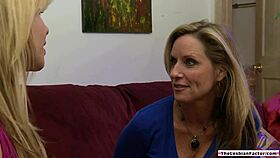 A Lesbian Milf Licks Her Friend's Pussy