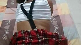 Amateur couple in pov doing blowjob & doggystyle