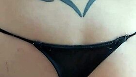 wet teen explores with older couple in threesome