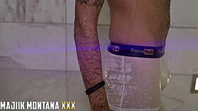 Mandimayxxx and Porsha Carrera give Majiik Montana a double blowjob birthday surprise.