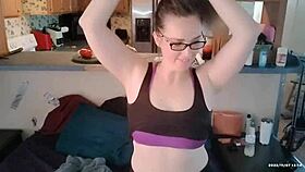 In this homemade clip, she locks eyes while sucking his cock deepthroat style.