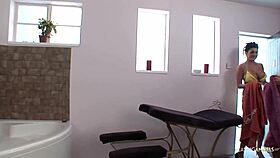 Guy convinces two women in bathroom