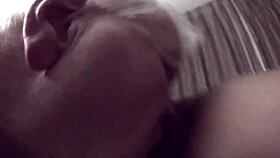 horny old man dives into black ass eating and cock sucking.