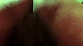 the aunt's big ass shakes enticingly during german riding session