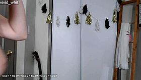 Beautiful teen feels pleasure masturbating solo on webcam for amateurs