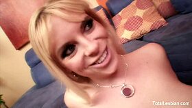 Blonde lesbians fucking wet pussies and asses