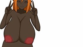 Bold Fantasy Painting Of Adorable Asian Slut With Big Tits Naked