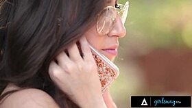 girlsway newcomer april oneil meets fake busty tomboy ashley adams at college