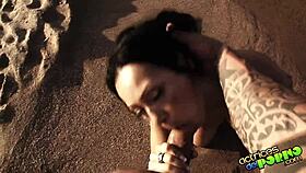 Poco De Agua - Lara Tinelli Beach Fuck With Anal Blowjob 3some Orgy Fingering