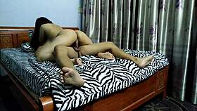 Vietnamese Girl Enjoys Sex with Kind Security Guard