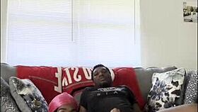 Fucking his big dick home alone?