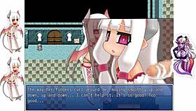 in the mgq paradox game, rumi engages in a threesome handjob with monsters