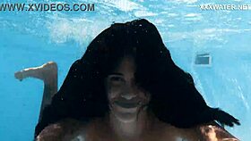 Yorgelis Sets Clothes Aside and Seduces Producer by the Pool. Her Big Tits and Juicy Ass Draw Him In.