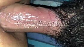 naughty brunette gets rough anal from two hung studs