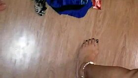 homemade horny hairy latina bent over for anal fucking 😈