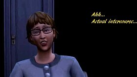 Big boobed Sims Animated threesome