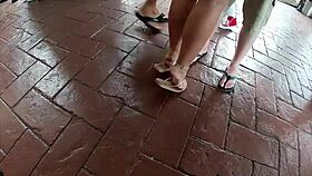 You Have a Foot Fetish! Watch Helena Price in Public Foot Worship Now