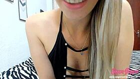 in this roleplay the naughty latina girlfriend cheats on her old cuckold humiliating his small dick with amateurs