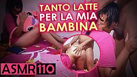 Asmr instruction + hot Italian MILF anal sex