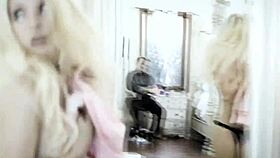 Stepdad spanks and bangs stepteen 18+ hard for late partying