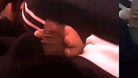 young woman performs oral sex in the car