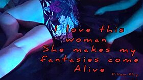 Sexy couple engages in intense pillow play with pussy fingering, cock sucking, and ass masturbation foreplay!