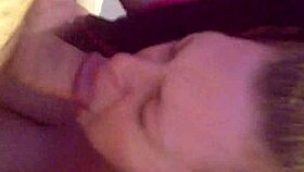 Busty BBW Gives Sloppy Blowjob With Big Tits