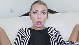 Clothed Teen Slut Receives Facial Cumshot