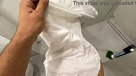 wild slut craves rough bathroom pounding