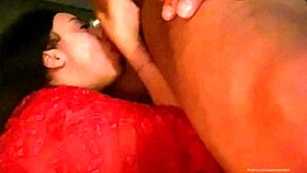 madura sucks lover's cock for facial