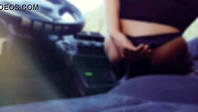 Hot Latina Masturbates In The Car While Driving