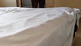 Petite girlfriend begs for fucking after work