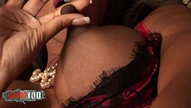 ebony goddess in lingerie getting hardfucked and cumshot?