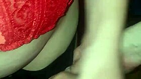 Satin Panties Overflowing with Cum