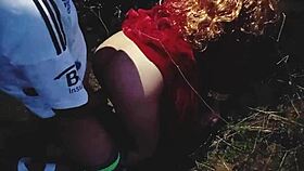 having sex with my 18-year-old girlfriend out in the field