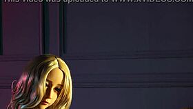 Hot realistic sexdolls, blonde teen with perfect tits and ass, using toys