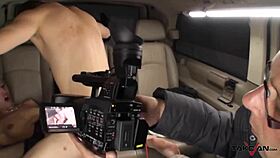 Two Hot Blondies PICK UP a Random Guy for FUCK with Uma in the Van