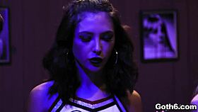 crazy goth teens kenzie reeves, kira noir, and jane wilde go wild over a giant dick in hardcore foursome 😈