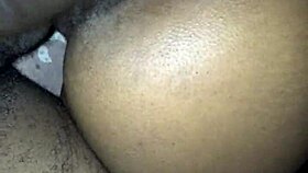 College ebony dalasia squirts while riding dick in pov orgasm