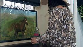 European teen 18+ lesbians with perfect boobs get extremely fisted and gaped during oral masturbation in high definition.