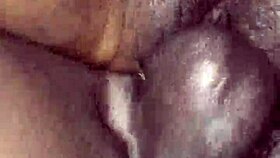 Babe intensely fucks her honey sweet pussy with a throbbing cock.