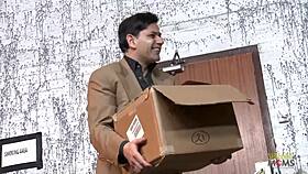 Blonde milf cops arrest guy for alley threesome.