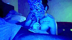 Asian Gives Sloppy Blow Job to Big Black Cock!