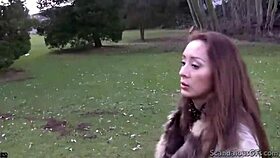 Victoria gives blowjob to guy in car POV at public spots