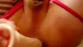 Anal Roasting Tranny Teases with Deep Dildo Play in Wild Ass Action.