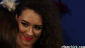 British dominas humiliate and suck dick in high-def cfnm group. Fetish babe action unfolds.