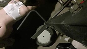 Brunette Gets Anal Sex Before Workout Cumshot!