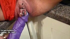 Huge Pumped Pussy Gets Fisted Hard With Toys And Cum