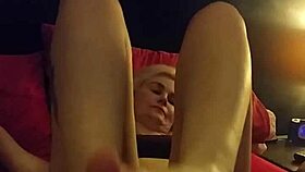 Amateur Girlfriend Delivers Intense Footjob To Boyfriend